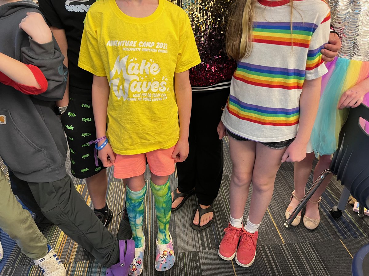 Rainbow spirit day at Sunset - our students shine!