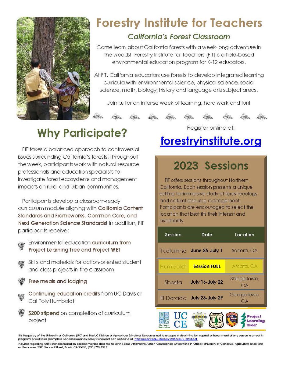MsMarcucci981's tweet photo. Here is a great opportunity to learn how to integrate forest health into your classroom! https://t.co/Gp129USDQf