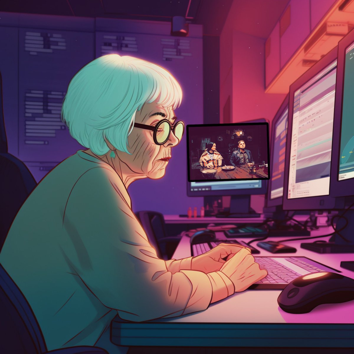 AlsikkanTV's tweet photo. Thelma Schoonmaker radio, lo-fi cinema beats to edit to https://t.co/ibtY4lkqsr