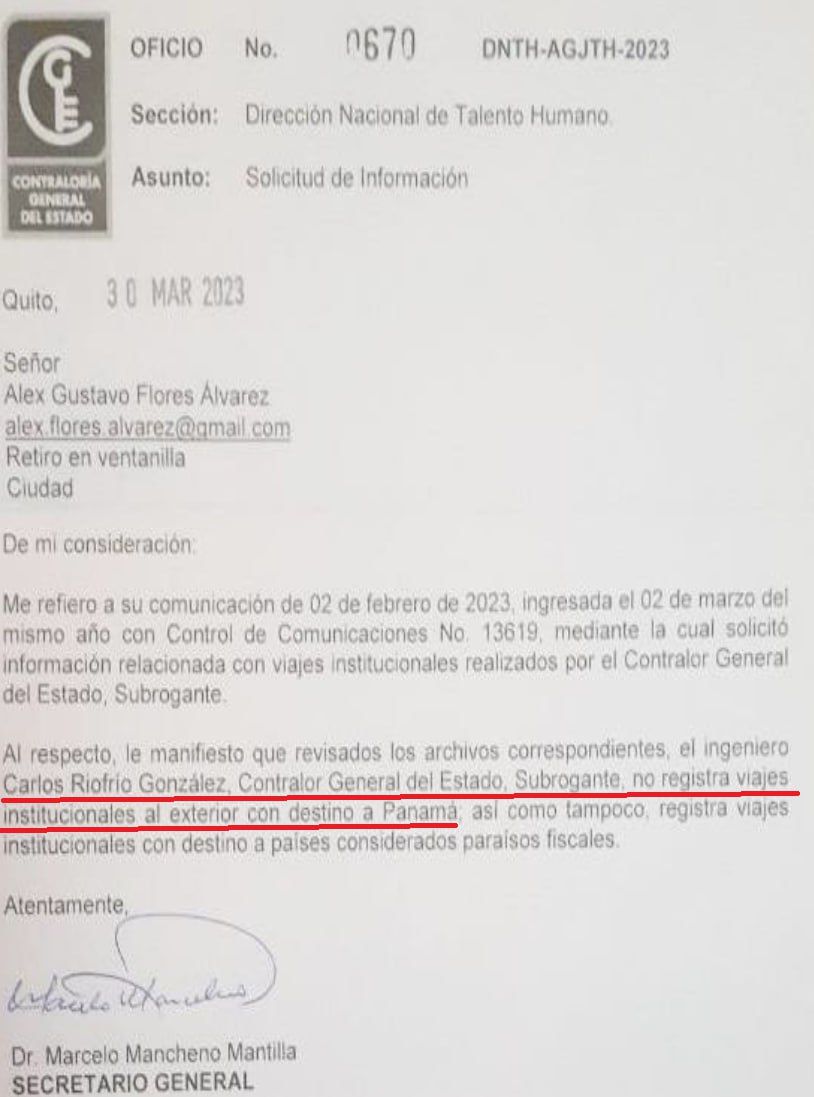 El #Contralor #CarlosRiofrio certifica que @LassoGuillermo no tiene #ParaísosFiscales en #Panamá. Contralor Riofrio ¿Como puede certificar si jamas a viajado a Panamá en funciones? 
#EbiCamacho