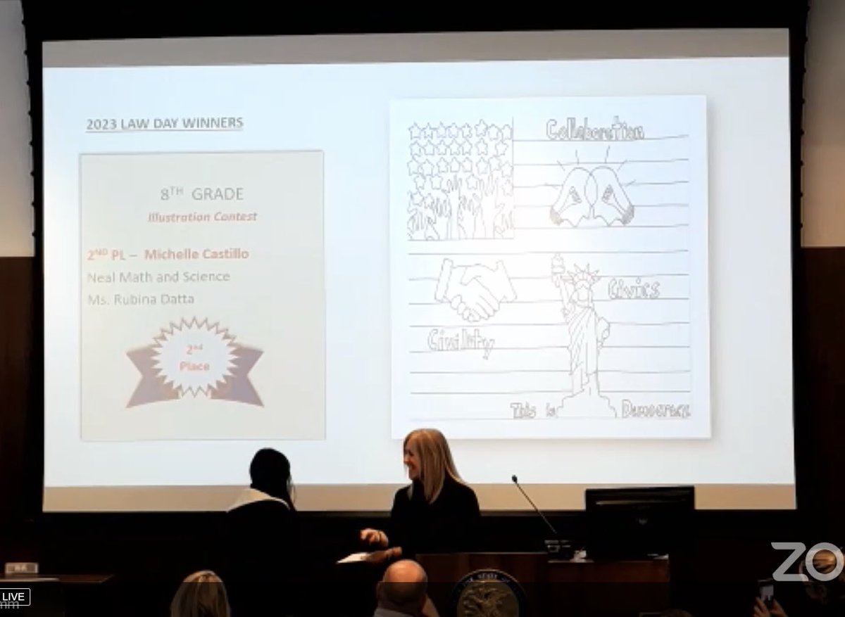 DattaRubina's tweet photo. Proud of our NMSA 8th grade student artists for taking 1st, 2nd AND 3rd place in the Lake County Law Illustration Contest this year!! #nmsapride #middleschoolart #nccusd https://t.co/jgnOG6GbEo