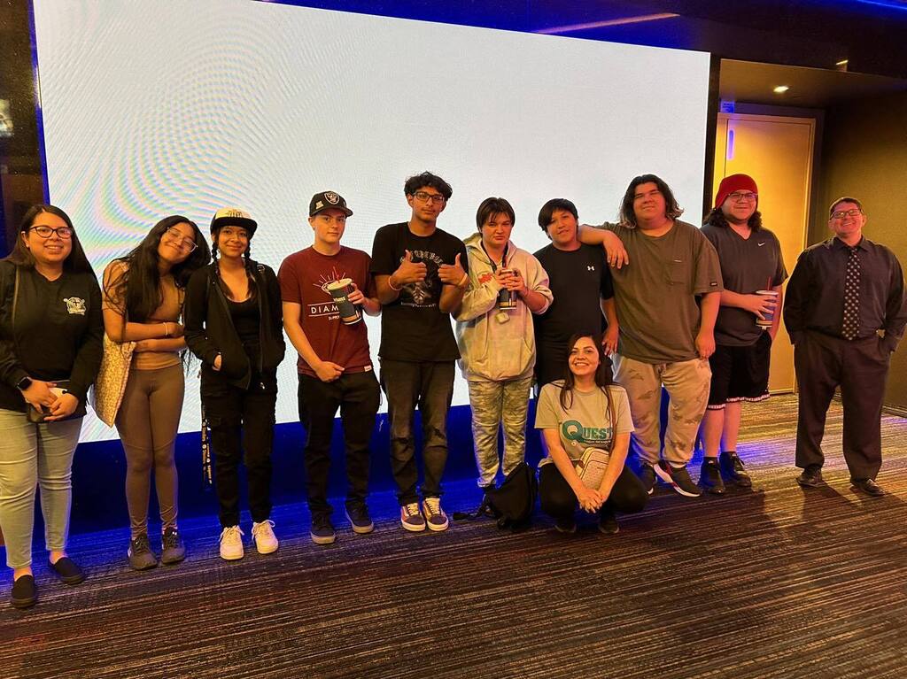 QuestHigh's tweet photo. QHS students who are smashing their classes got rewarded with a trip to Harkins to watch Super Mario Bros! 😁 Keep up the hard work Conquerors. #NightSchool #LeonaLeads #QuestHighSchool https://t.co/FouqsiQaH6 https://t.co/bEzoH4YGpX
