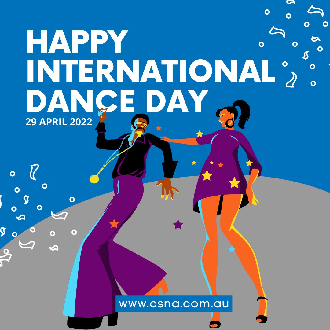 CsnaMarketing's tweet photo. Happy Dance Day! 💃🕺🎉

Dancing is a universal language that brings joy, self-expression, and creativity to people all around the world. So let's put on our dancing shoes, move our bodies, and celebrate this day with some groovy dance moves! 🎶💃🕺 #DanceDay #HappyDanceDay https://t.co/0HdyZo7TmG