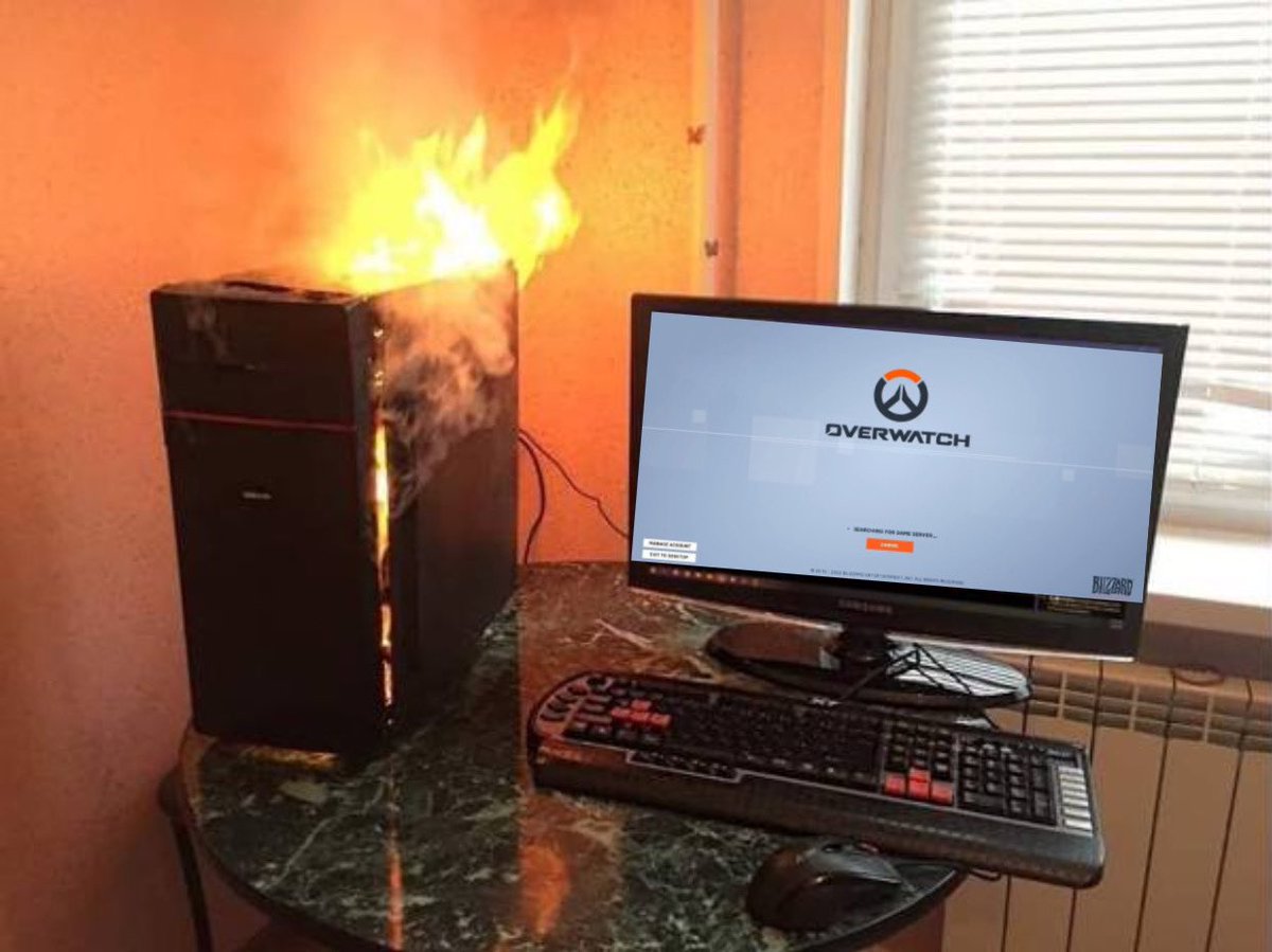 chronoviums's tweet photo. i heard we were playing overwatch. https://t.co/NGu9MeAerZ