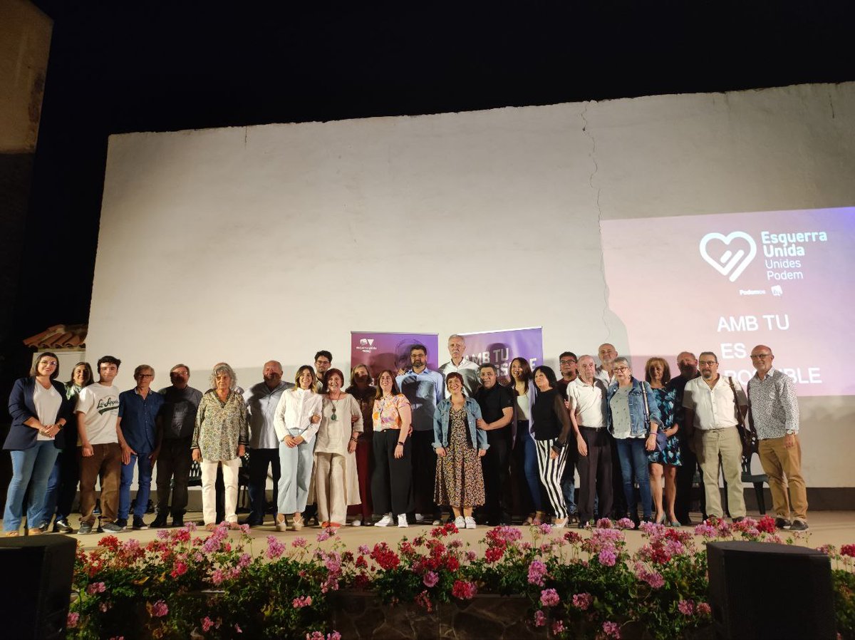 EURaspeig's tweet photo. 🙌 Gràcies a tots els que heu vingut per a recoltzar la nostra confluència, seguim treballant per a un fer de Sant Vicent un poble progressista i referent al País Valencià 🔻✊ https://t.co/OQkVamjRgw