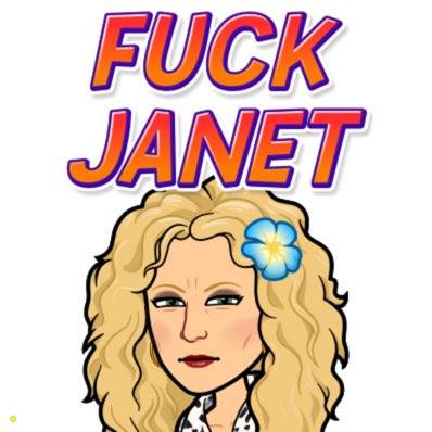 PlzCallMeT's tweet photo. @WiscoJasmine @good_jarvis4 @1Wlththeforce @jabennett5 @maryrosebrand @themrs805 @DashHound7 @wally_scott007 @cluce970 @Dianawearsblue @JimboFeenstra @jtahoejoe @Zee207702 @HowardMize @SarahSevans2000 @milhaus64 @jpogolds @VeloBouf @azgrl007 @OBANAN18 #FuckJanet can just go sit her ass down with #FuckSusan ๐คฃ๐ https://t.co/j95IRdKgL6