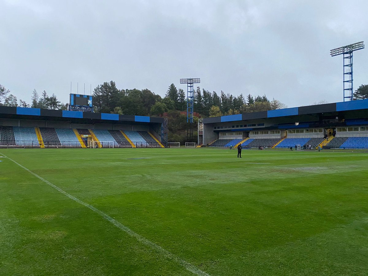 ❌ Se suspende el partido entre Huachipato y Magallanes por condiciones climáticas. #VamosLaAcademia 🔵⚪️