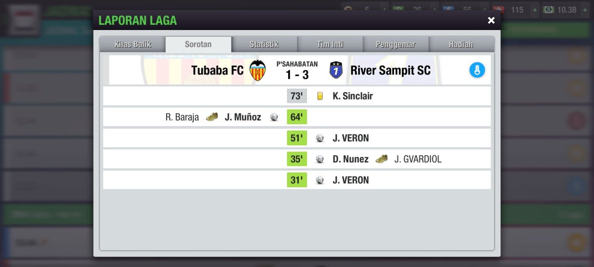 Result <a href="/INC_LTEI/">Indonesia Nations Cup #INCXLI</a> VS <a href="/tubabatefc/">Tubaba TE FC</a>  di round 1