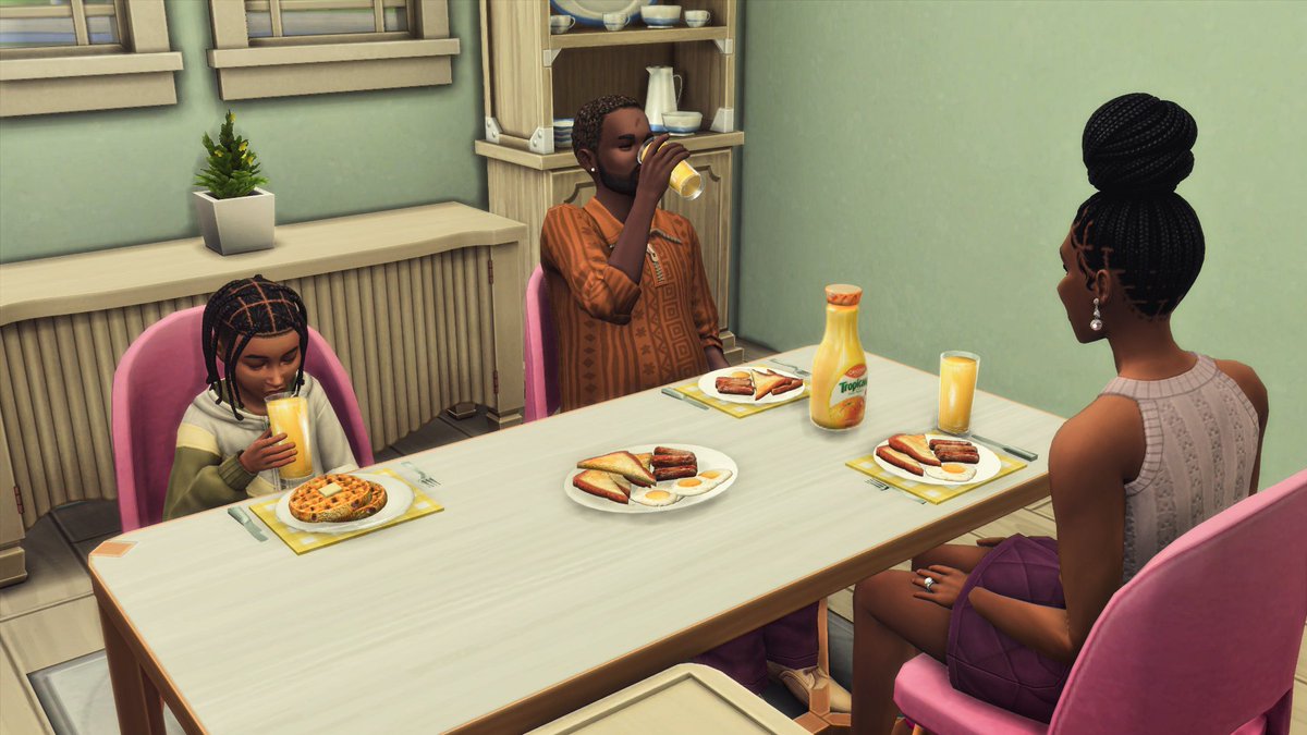 Breakfast is served! #ts4 #Sims4 #s4cc #s4mods #ts4cc #ts4mods #sims4mods #Sims4Cc #sims4customfood #sims4growingtogether #sims4family