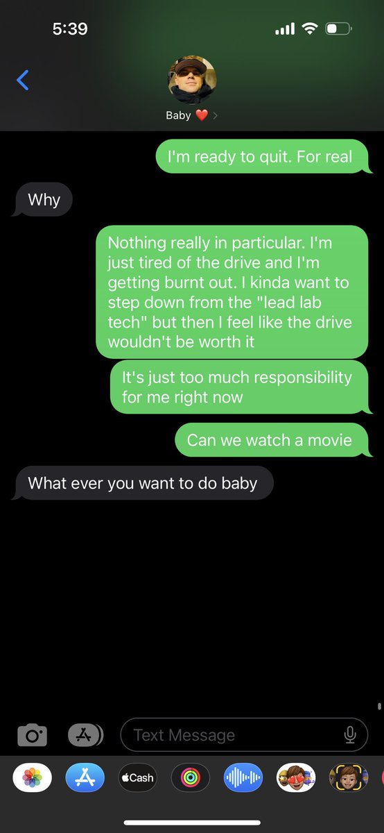 ciarastarcke's tweet photo. Y’all think he’s telling me I can quit my job or that we can watch a movie tonight? https://t.co/152PiPSaAy