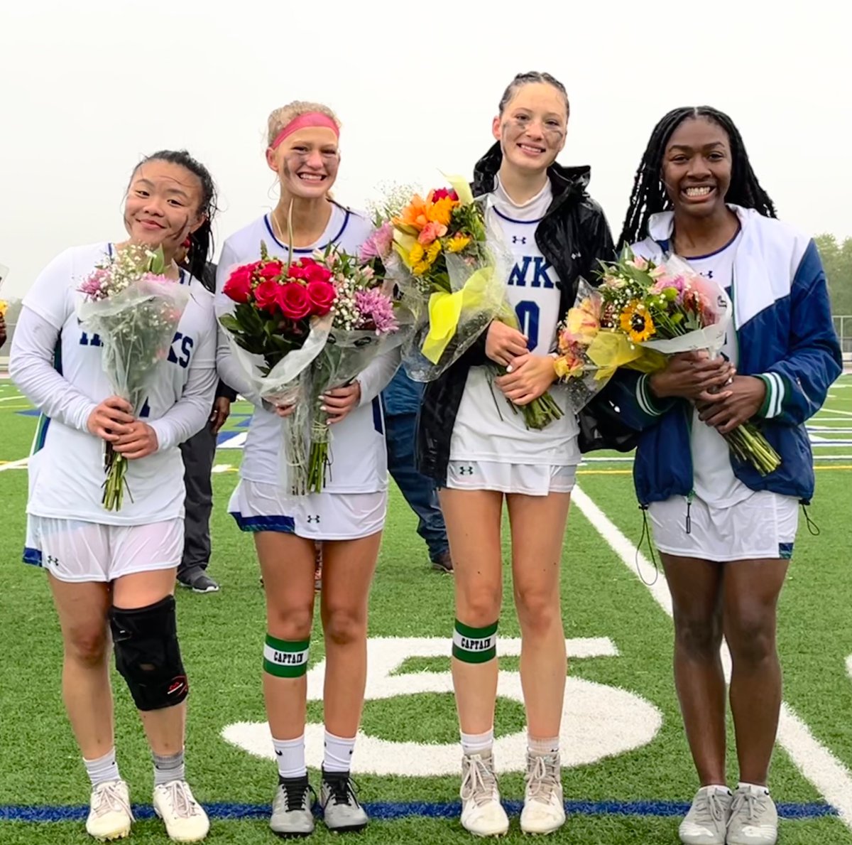 St_GeorgesTHS's tweet image. Shout out to our Lady Hawk senior lacrosse players who were celebrated today. Way to tough it out in the monsoon rain storm. 💙💚🌧️💪🏽 
@STGAthletics
 
@drjconnor299
 #nccvtworks #SGClassOf2023