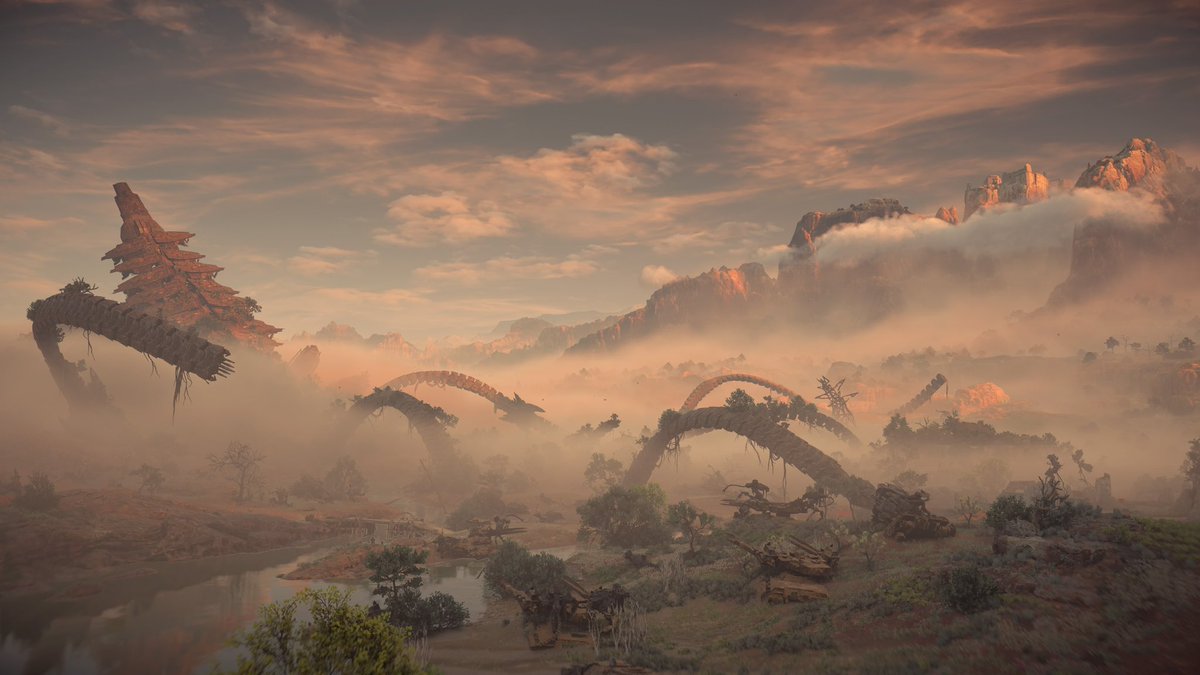 AtlasTheBirb's tweet photo. I’ve been playing a lot of Forbidden West recently and I thought I’d share some of the photos I’ve taken. This game is absolutely beautiful https://t.co/44vJE9noTw
