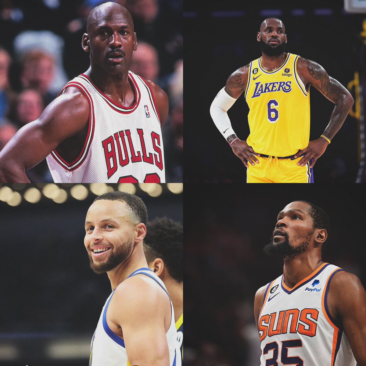 MJ, LeBron, Curry and KD are now the only NBA players with lifetime shoe deals.

Legends.