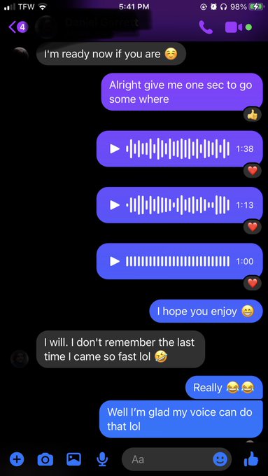 I love doing voice messages he said he didn&rsquo;t even make it through the second one 🥰 https://t.co/hyo<a href="/tag/newprofilepic"class="tags"><span>#newprofilepic</span></a>