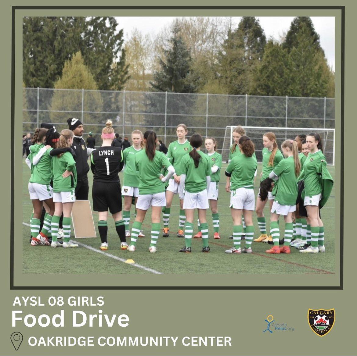 Foothills08G's tweet photo. Weโll be in #oakridge #yyc tomorrow 10am to 12pm to run a food drive with donations going to @CalgaryFoodBank! Thanks in advance for your donations! #FeedYYC https://t.co/oEkcUGy0BF