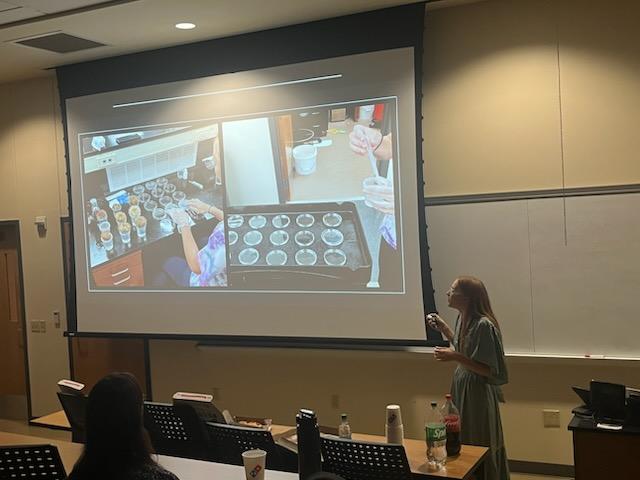 LHU_Biology's tweet photo. Congratulations to our two biology majors (and other non biology students) who completed their Environmental Studies minor by presenting their research in the Capstone seminar today. Jeffrey Kolowski and Morgan Marchakitus with advisers Dr. Seiler and Dr. Spooner. @LockHavenUniv https://t.co/teUTz6t2gc