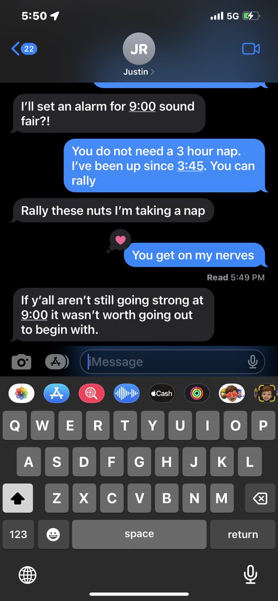 My friends really be talking to me like this.