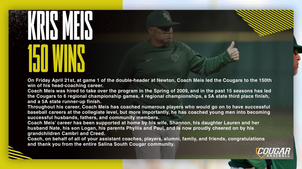Salina South Baseball tweet media