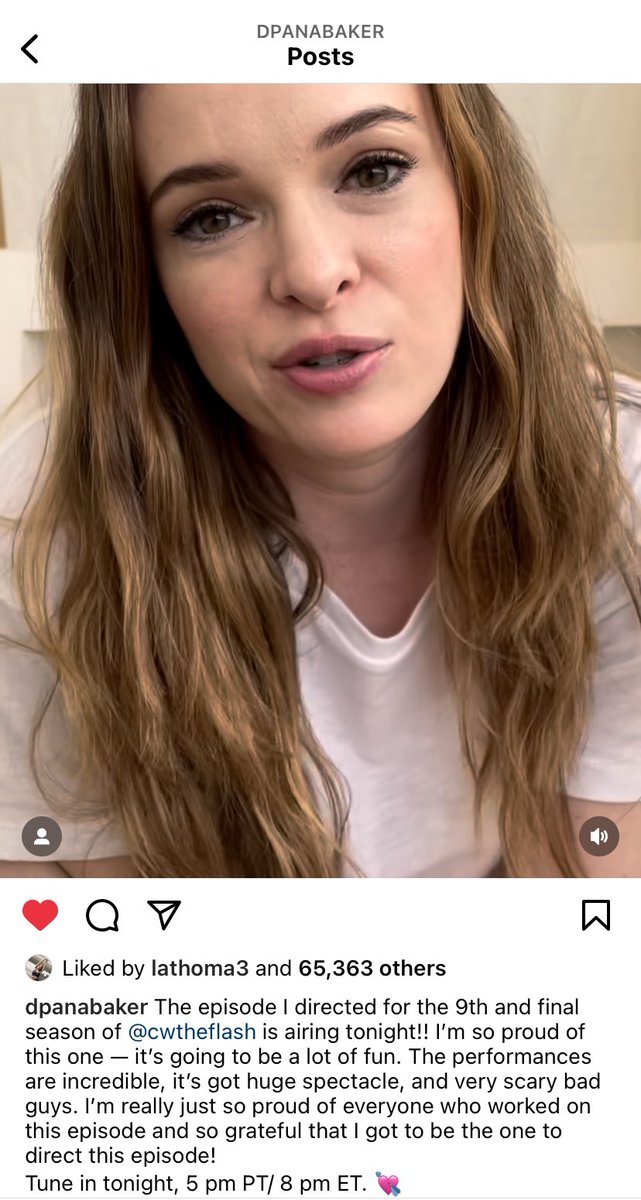 BestOfLanielle's tweet photo. LA commented “boss mama!” on Danielle’s instagram reel to support her fifth and final time directing The Flash 🥹 https://t.co/yBkF08gVUq