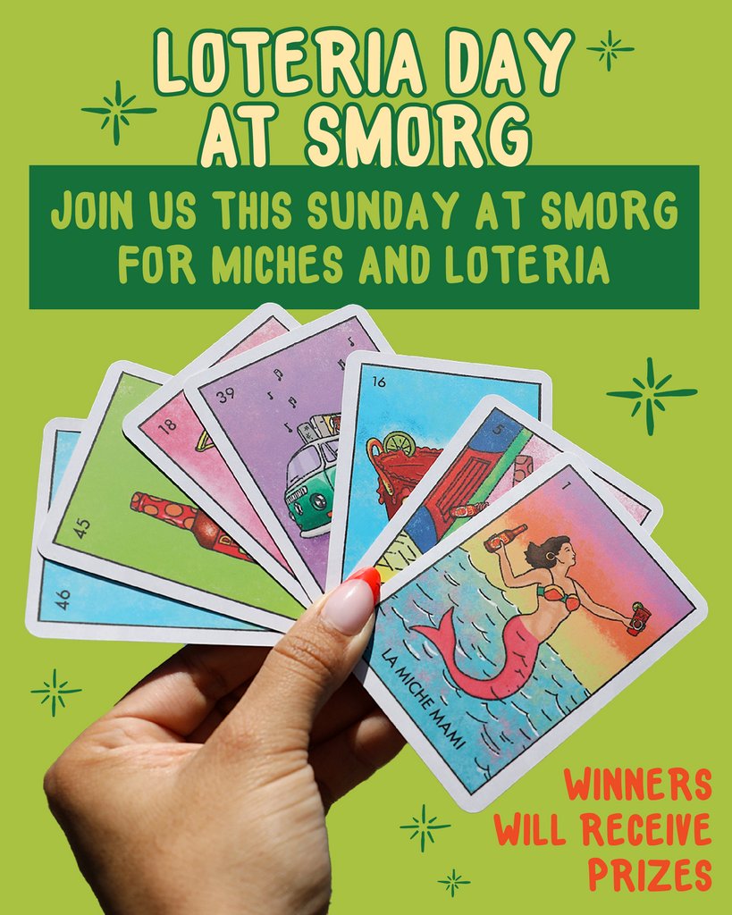 Micheladas? Lotería? Delicious food? What better way to spend your Sunday then with us at @SmorgasburgLA!😋⁠
⁠
Those participating will get a chance to win our @MillennialLoteria x I Love Micheladas Collectors Edition Set!🌟⁠
⁠
See ya there, this Sunday, 10am-4pm!🍻