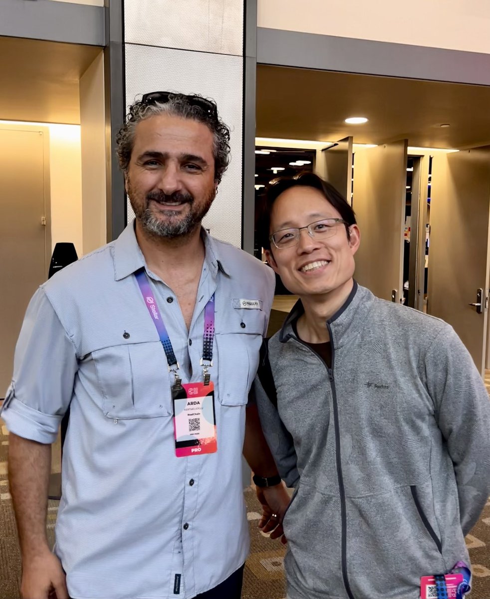 ardakert's tweet photo. Had a great talk with Yat Siu @ysiu today - the Founder & CEO of Animoca  @animocabrands - and explained what we’re building and our vision at RealChain 👉 @realchainxyz .
 
Grateful to get his valuable feedback 🙏 Despite his prominent position in Web3 ecosystem, he was truly humble and kind 💯 

Thanks Yat! Looking forward to keep in touch.

#Consensus2023 #RealChain #Metaverse #Web3