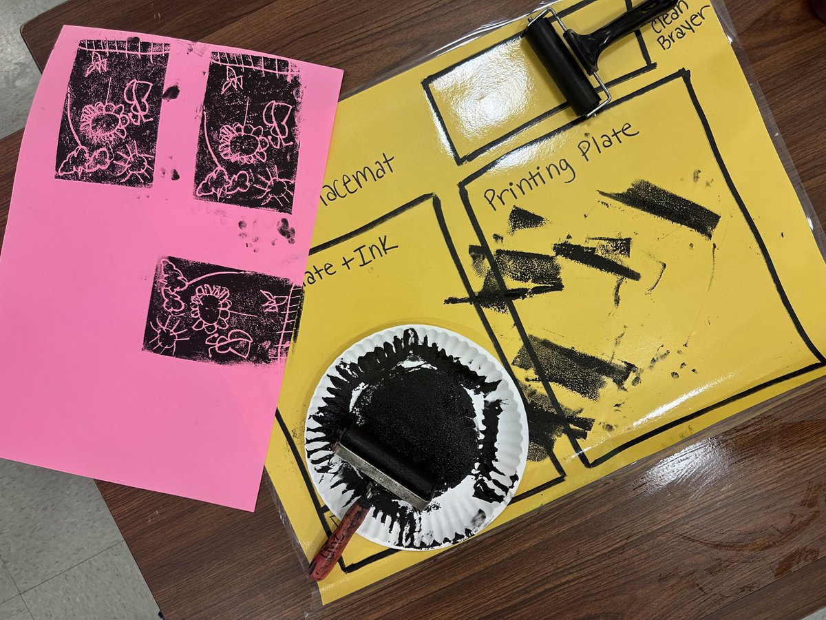 MsLinzArt's tweet photo. Family Art Night Fun!!
Printmaking with foam!🎨❤️ https://t.co/XxHBrvgpTD