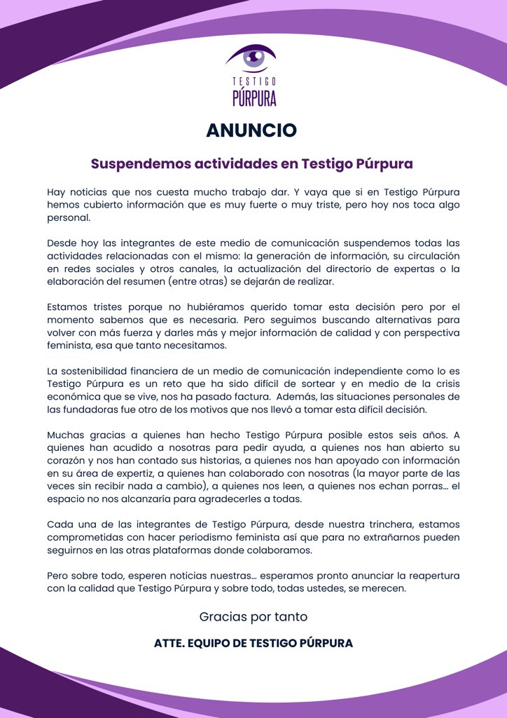 💜AVISO IMPORTANTE 💜