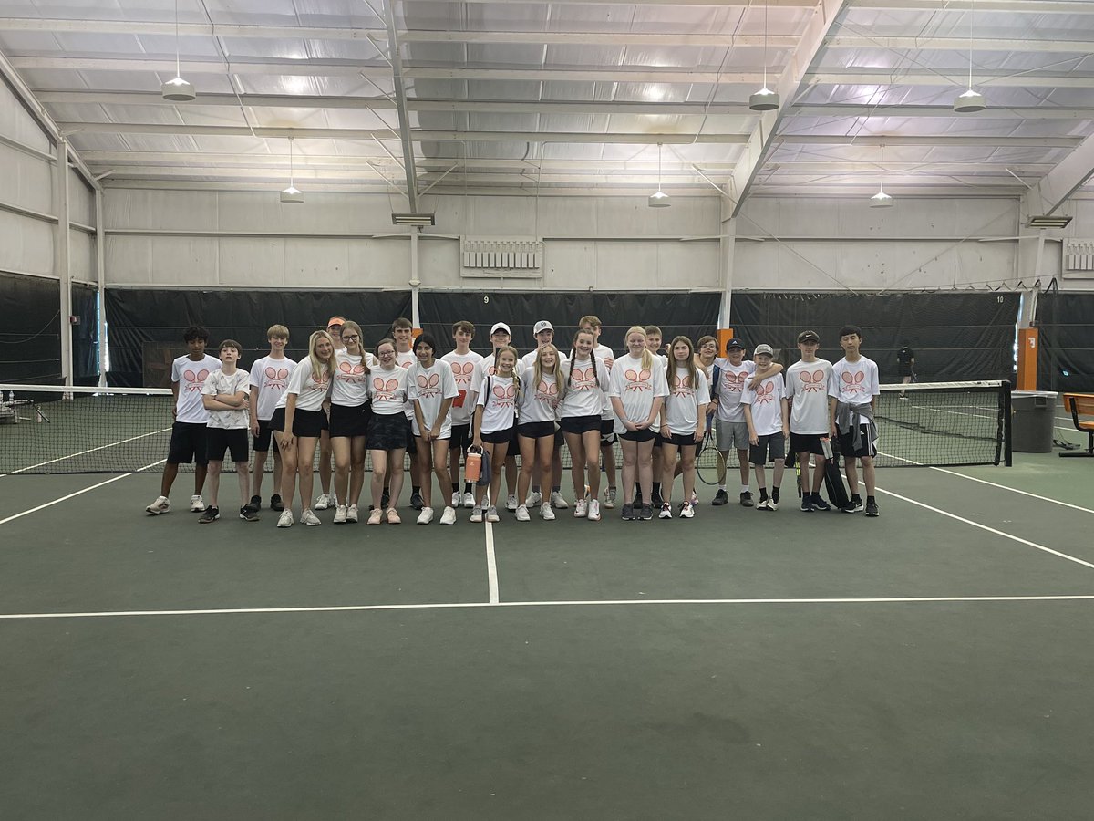 thstennis1's tweet photo. The Texas Middle School Tennis team hosted Pleasant Grove on Friday afternoon. It was a great effort by the Tigers today. We defeated the Hawks by the score of 29-2. Very proud of the team effort today. These kids are improving with each match. We will next host St. James May 8. https://t.co/RacirAZsR3