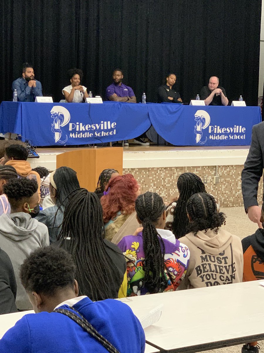 bradperm's tweet image. Career Fair at Pikesville Middle this morning. Inspiring! #pythonpride