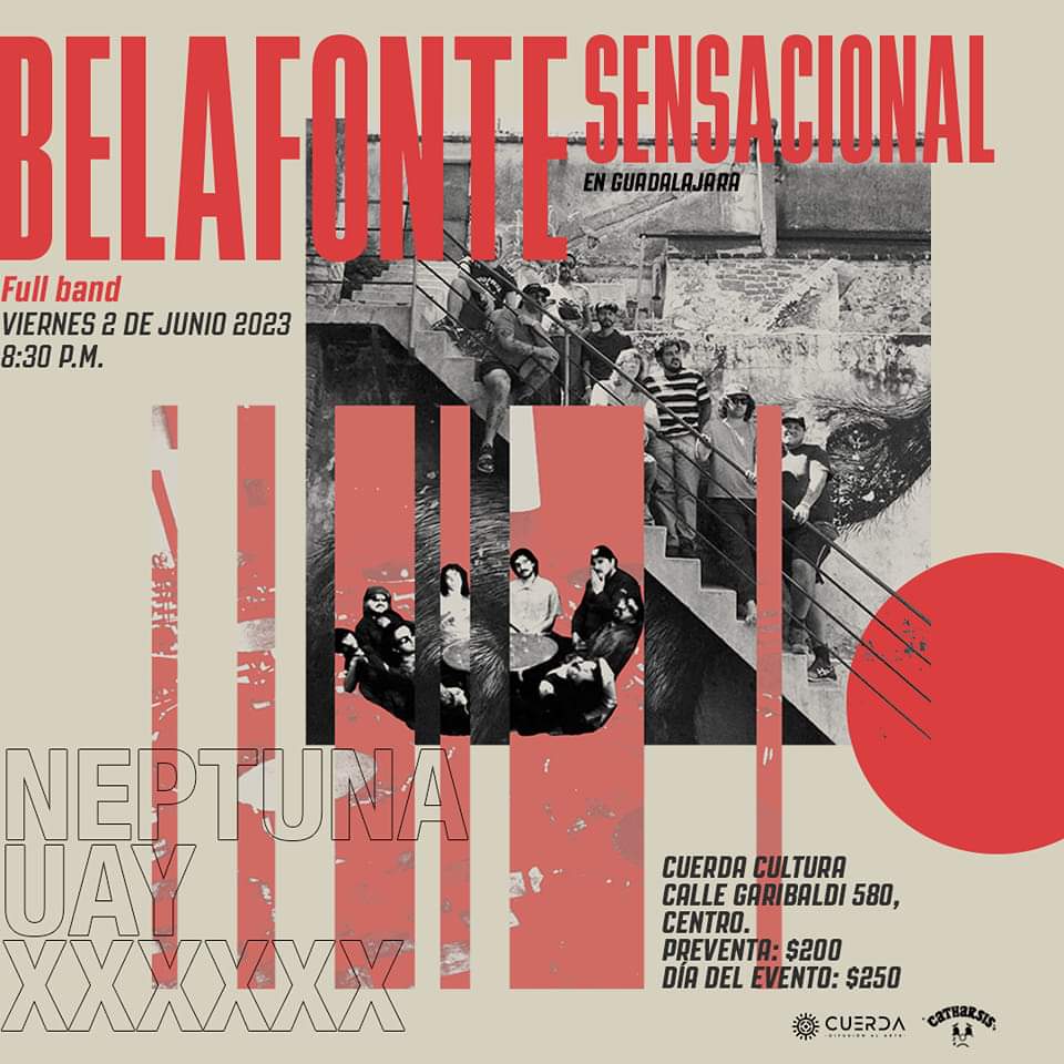 Setlist_me's tweet photo. #NuevoShow
Belafonte Sensacional @holabelafonte full band en Guadalajara.
Bandas invitadas:
@NEPTUNAMUSIC
#UAY
Banda sorpresa
🗓 02 de junio
📌 @CuerdaCultura
Presentado por: @Cathars61489389 https://t.co/W3xEUZnNOV