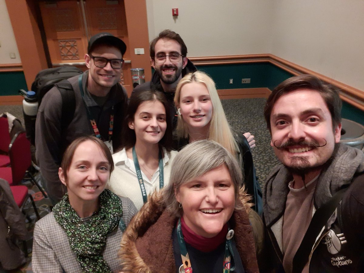 tiangolo's tweet photo. The last part of the @pydantic team and the newly assembled team translating the @FastAPI docs to Ukrainian during the last #PyConUS2023 sprint. 🤓🚀
@marcelotryle, @david_montague_ https://t.co/CJAVQL4HSy