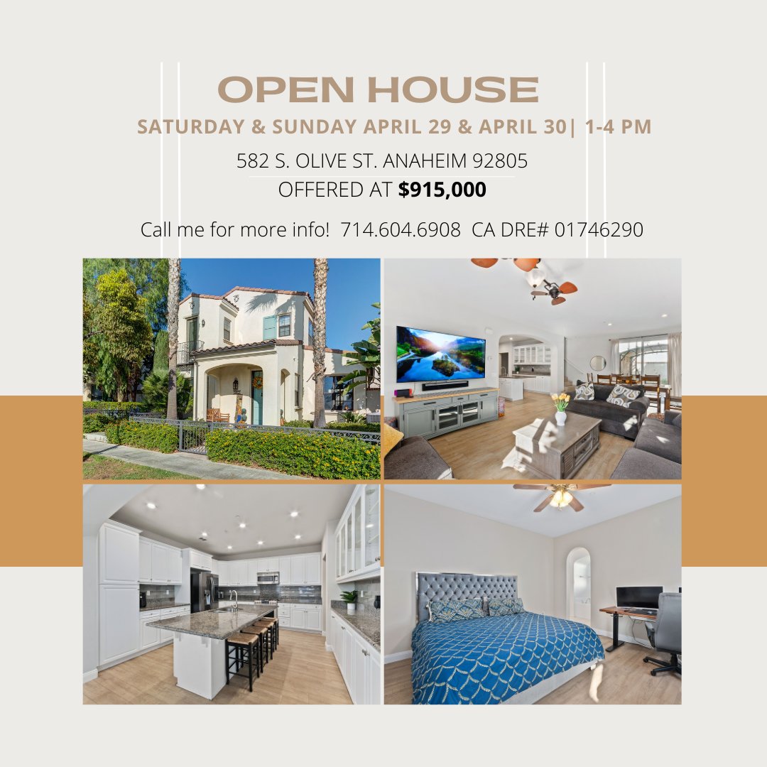 🏡Ready to take a tour? Join us this weekend for our Open House and discover your dream home!
Teresa Knoll
📞 714-604 6908
📧teresaknoll@firstteam.com
🗣️Hablo Español
DRE 01746290

 #orangecountyrealestate #ocrealestate #realtorlife #openhouse #realtoradvice #orangecountyrealtor