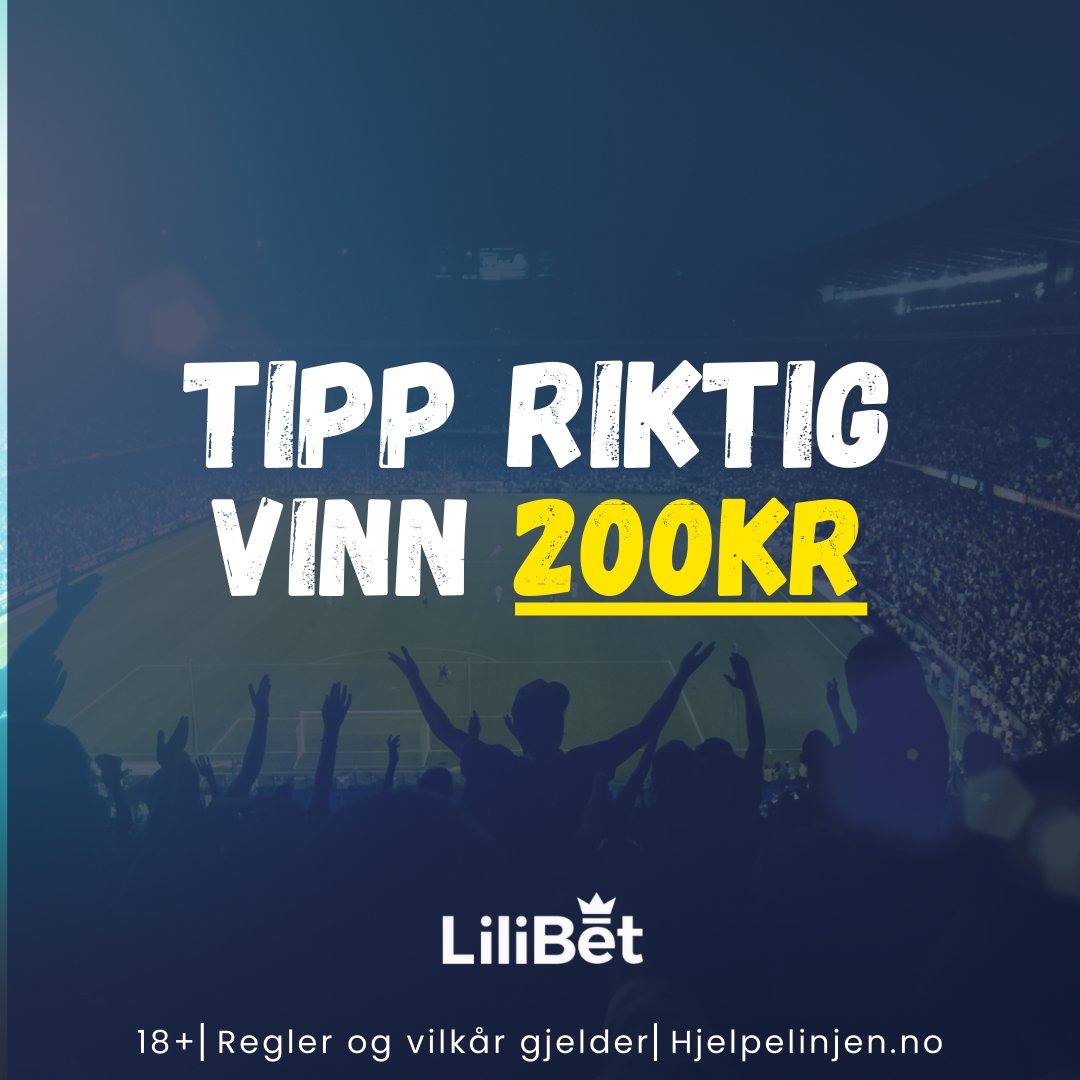 LilibetNorge's tweet photo. 🇳🇴 Bodø/Glimt vs SK Brann (kl 18:00)

💸 𝟮𝟬𝟬𝗸𝗿 𝗰𝗮𝘀𝗵𝗯𝗼𝗻𝘂𝘀 𝘁𝗶𝗹 𝗿𝗶𝗸𝘁𝗶𝗴 𝗴𝗷𝗲𝘁𝘁𝗲𝗿!
1️⃣ Gjett resultatet i kommentarfeltet
2️⃣ Retweet og trykk på "❤️"
3️⃣ Følg 📲 @LilibetNorge

Vinner blir annonsert på mandag, lykke til! https://t.co/xUDdOiuXeo