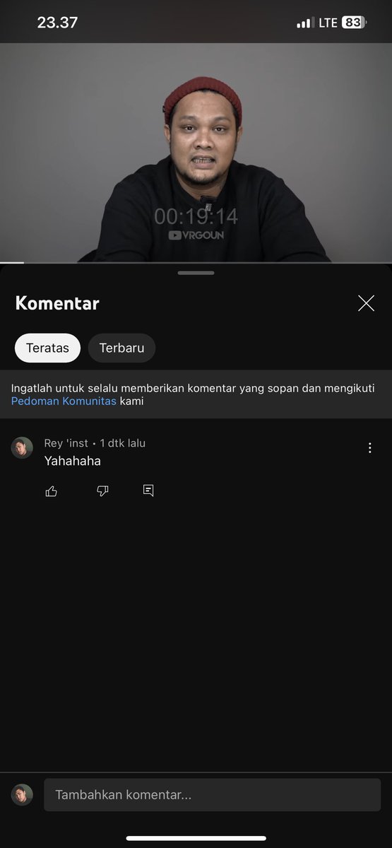 ReyInst7's tweet photo. Gw nonton dari awal sampe akhir ga ada 1 pun denger kalau dia minta maaf ke istrinya 😂 gila sih https://t.co/KxK6tsQVU8