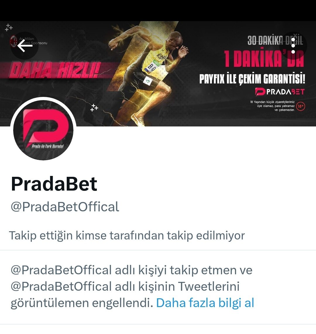 İnsan kendi musterisini neden engeller kahpelik değilse neden engeller DİKKAT EDİN 
DİKKAT EDİN 
DİKMAT EDİN 

#pradabet