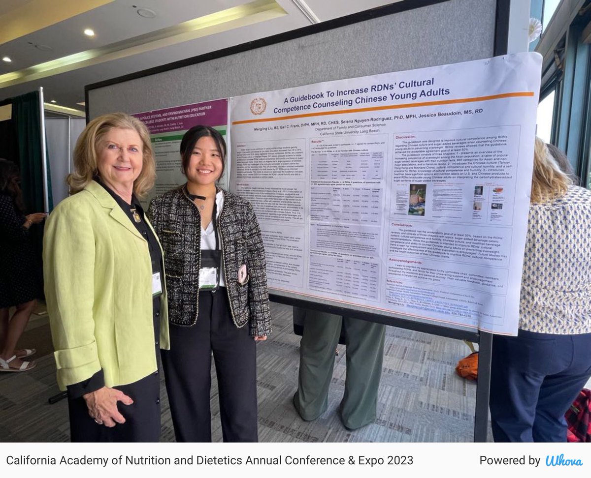 GigiFood's tweet photo. Mengling Liu and Dr. Frank at Mengling’s poster presentation. #CANDAC23 via Whova event app https://t.co/cmj1NrUIFd https://t.co/C7ch6NiRoB