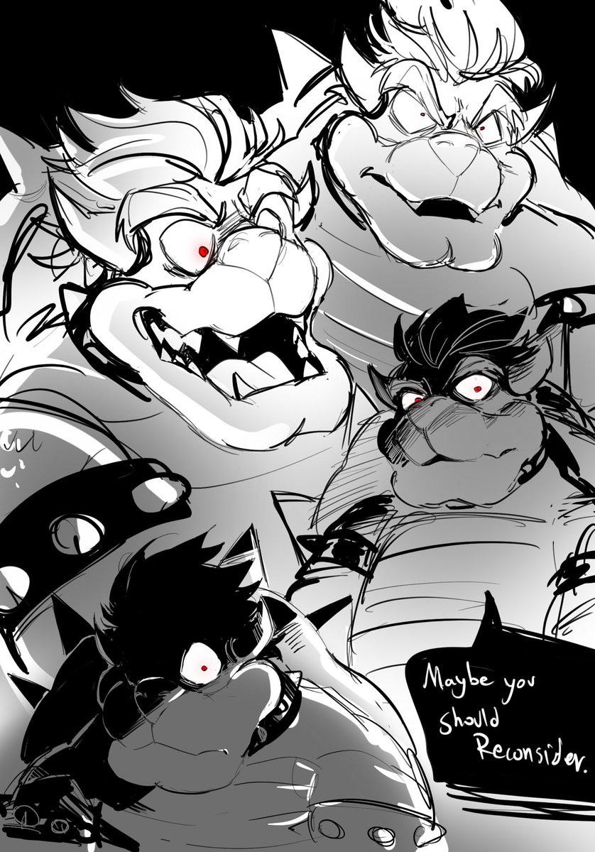 Ur the boss 😔No more shy and soft Bowser from me