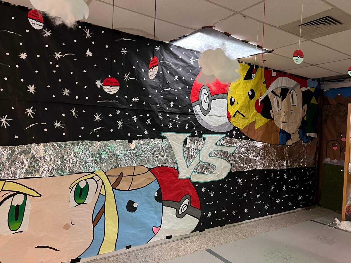 PutnamCityOK's tweet photo. Huge shout out to the PCW student body, teachers, staff, admin, families, and community for a fantastic CFD 
week! They raised💲1️⃣4️⃣,7️⃣2️⃣2️⃣ for @OMRF! 🩵 
Also, check out these immaculate hallway decorations.
😱 Well done, StuCo! #philanthropyweek #CancerResearch #GoBoldly https://t.co/biHKGojvPT