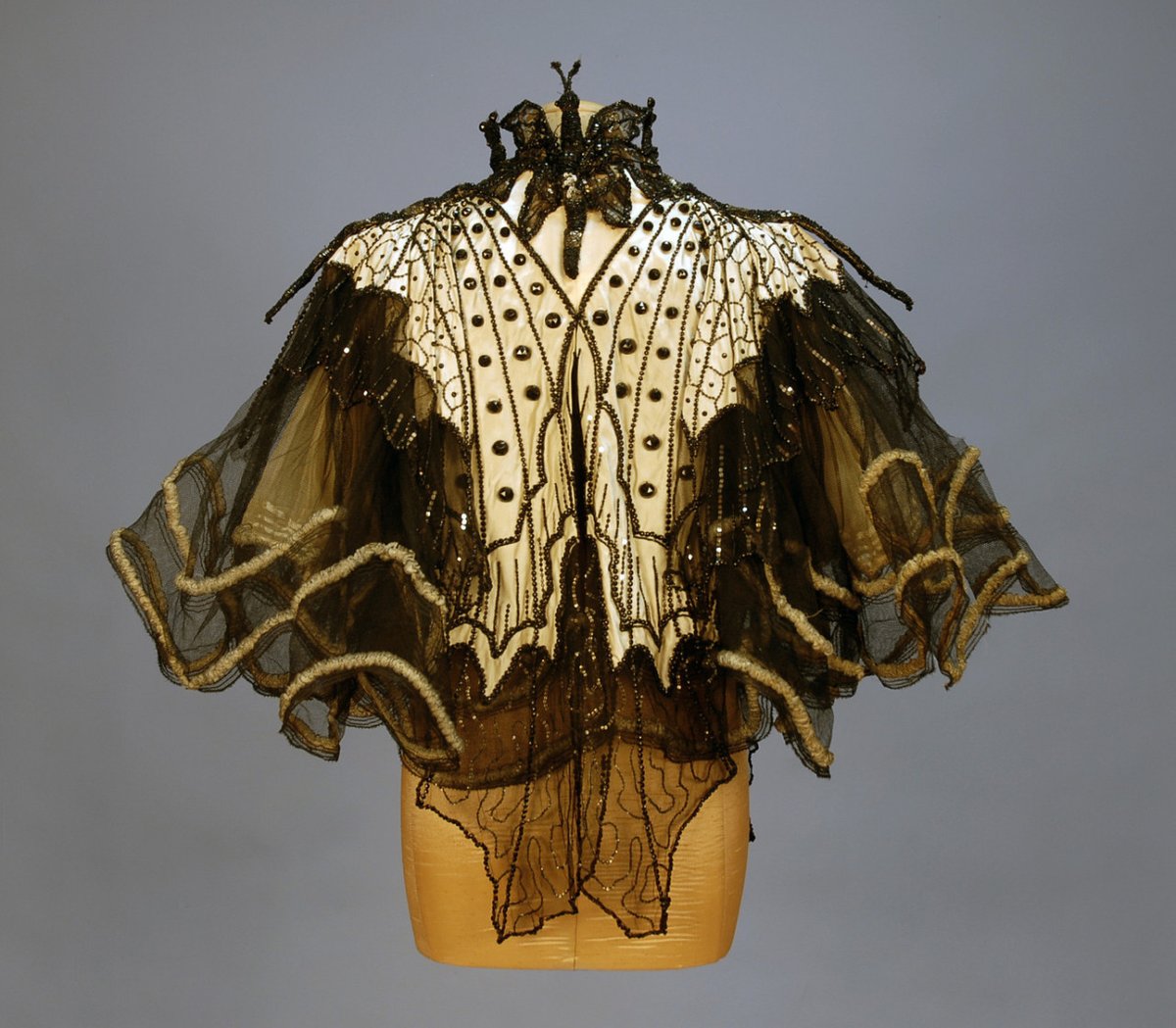Evening cape by Emile Pingat, 1890s. Whitaker Auctions.