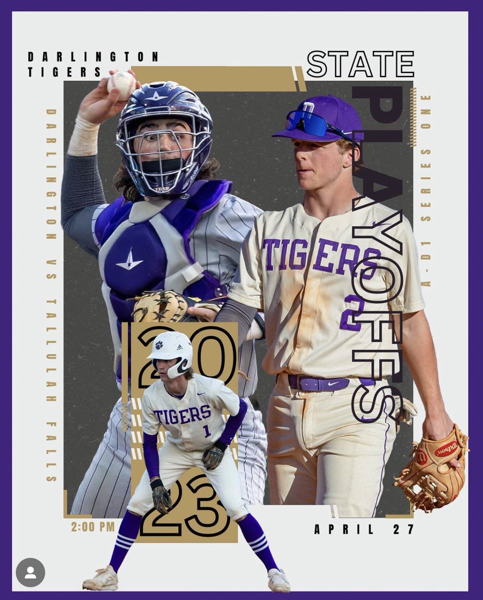 mc_Dixo84's tweet photo. ⚠️Darlington Baseball shuts out Tallulah Falls 10-0 in Game 1 and 11-0 Game 2 to advance to the @OfficialGHSA Class A Division I Playoffs Sweet 16 ⚠️ @BaseballDAR @AFarrersports @romenewstribune https://t.co/hIt5zZ9TIC