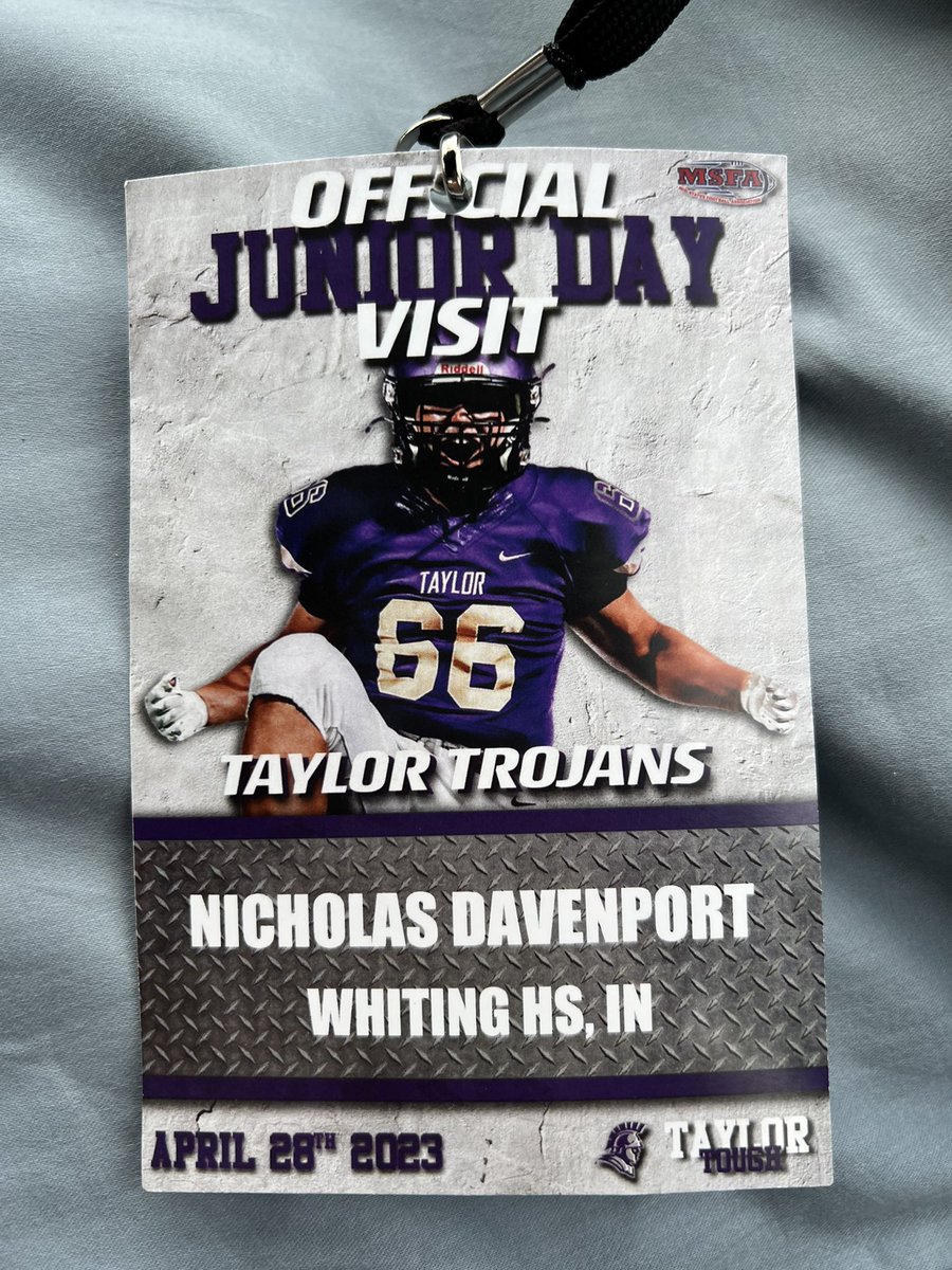 NickBDavenport4's tweet photo. Had a great time at Taylor University today! Huge thanks to @CoachTSharp for the invite, and I hope to be back down soon!
@taylor_football @Coach_Mingo @CoachLangvardt @Coach_Boddie @ncsa @qb1ndy @Bryan_Ault @WhitingFootball https://t.co/PKRJfvtK2V
