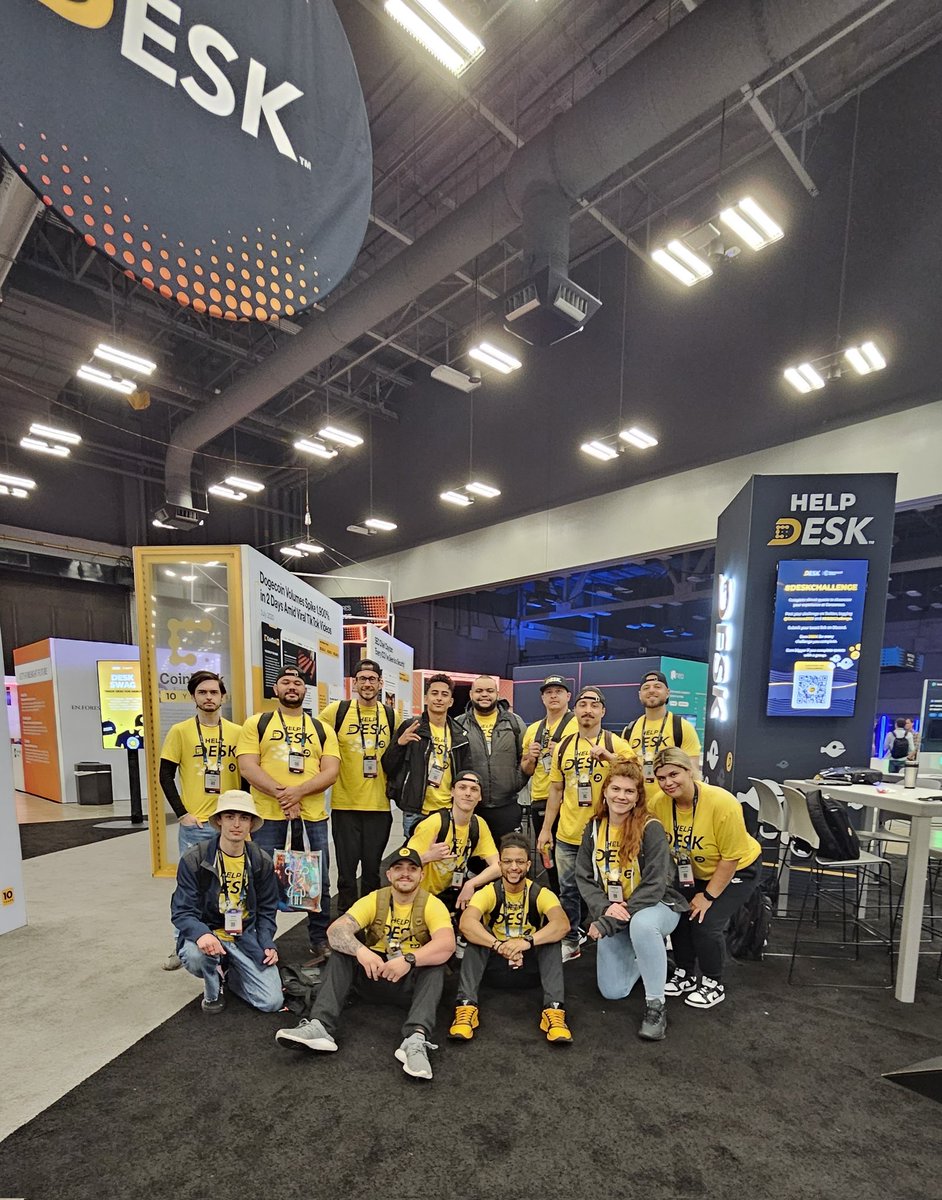 Our team had a blast working the help $DESK at the <a href="/consensus2023/">#Consensus2023</a> by <a href="/CoinDesk/">CoinDesk</a> event!