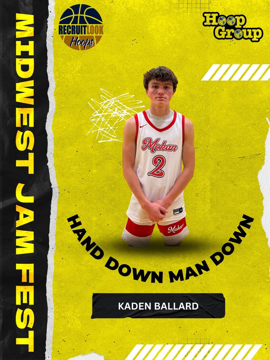 ☄️Hand Down Man Down☄️

16U, Kaden Ballard, 5’9, SG, is a threat to score at any time (5-triples)! Long range shooter finds open space on penetration-pitch action, gets great elevation, always shot ready, &amp; sprints for 3’s in transition! Stock Riser 📈

#RLHOOPS