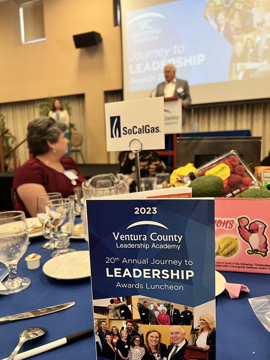 MariaV_SoCalGas's tweet photo. .@socalgas congratulates @VCLeadership Journey to Leadership Awards Luncheon honorees.  You make @CountyVentura a better place to live and work! #ProudSponsor https://t.co/BLLiJnVsCi