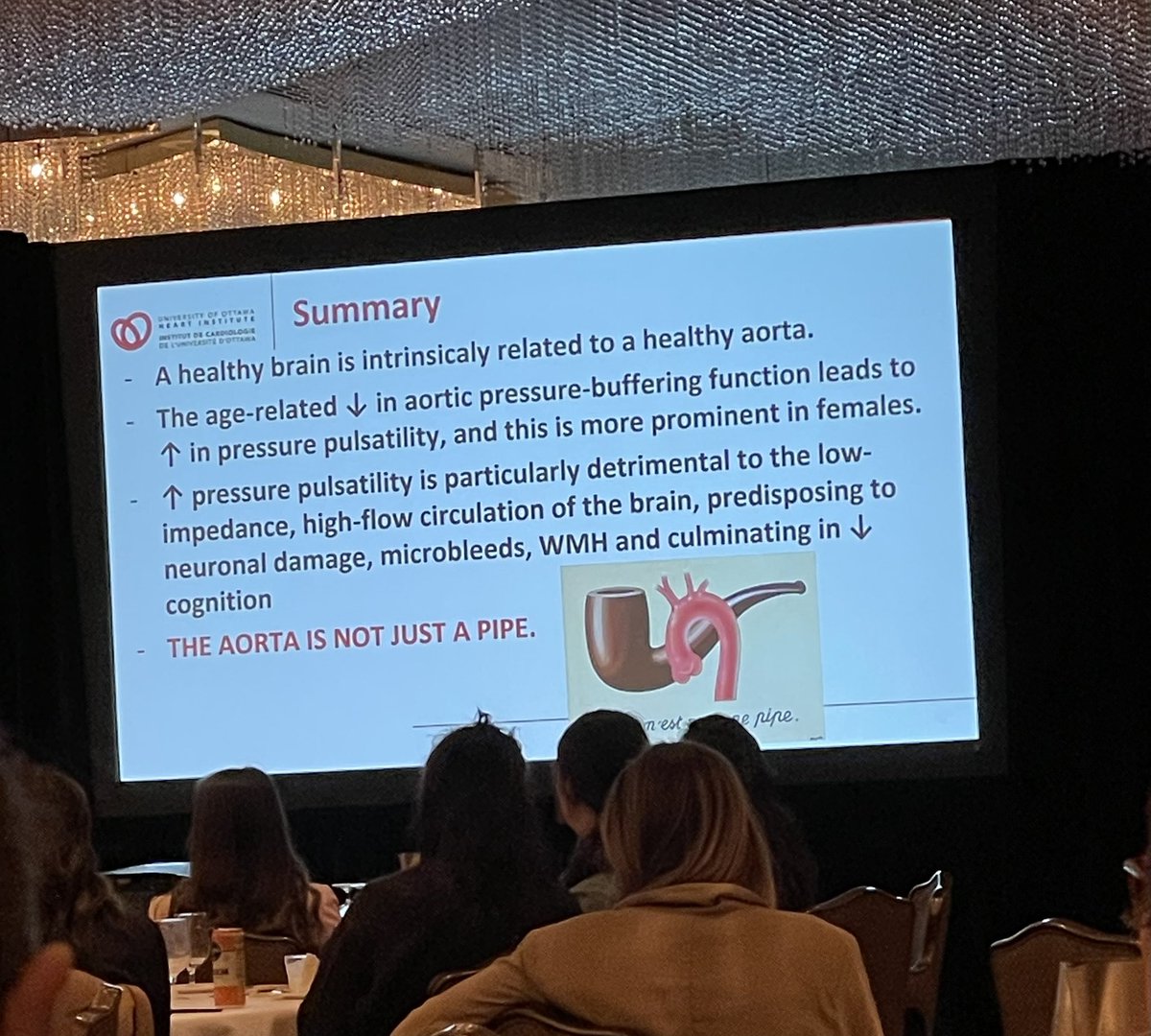 Abnormal arterial hemodynamics impact brain structure and function. Once again @thaiscoutinhoCV educating us on why the aorta is #notjustapipe! 🫀🩺 @cwhhs