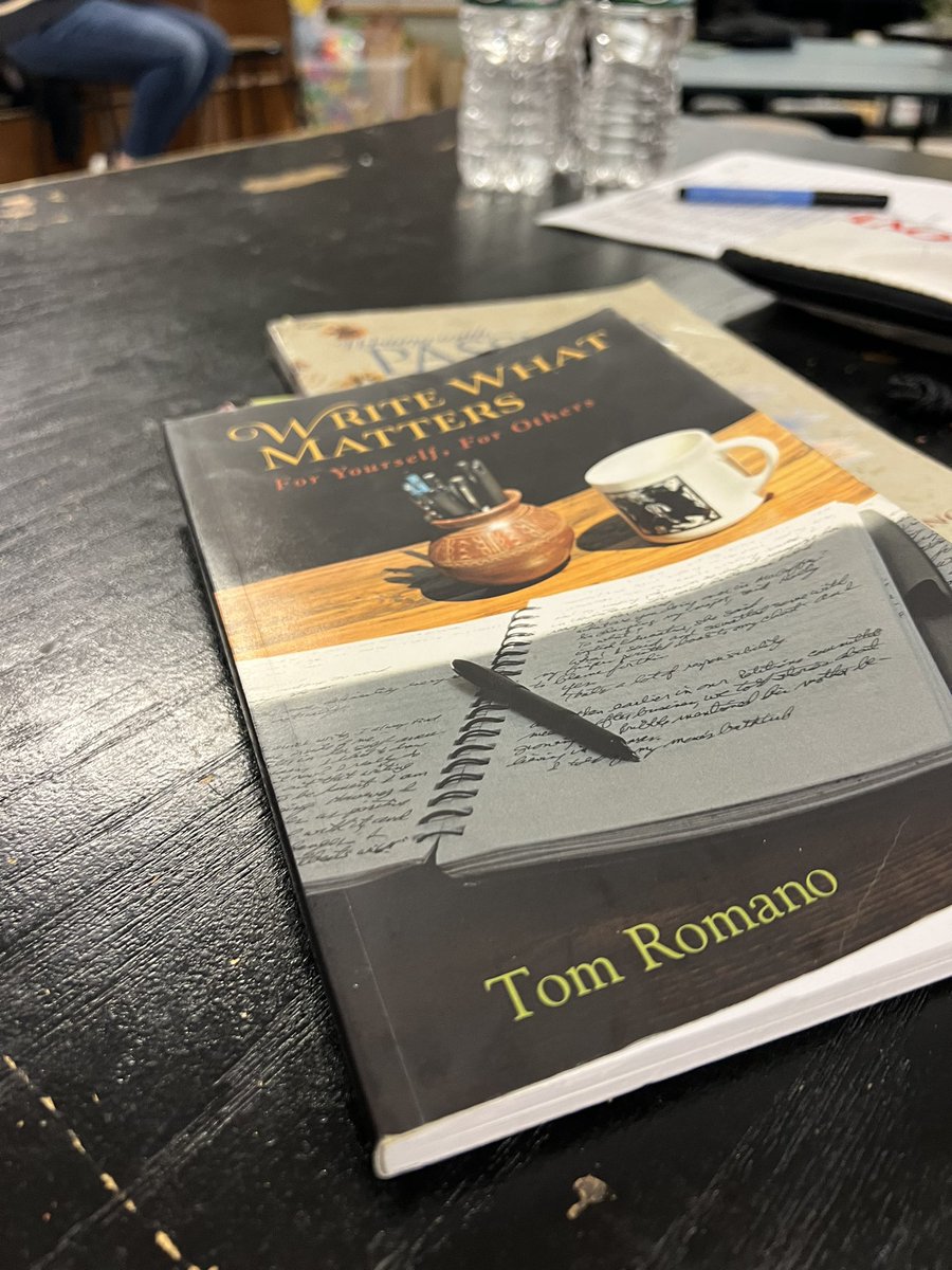 Natalee Stotz, M.Ed. (@nataleestotz) on Twitter photo Nothing like spending. Friday night writing with a room full of teachers guided by <a href="/multigenreman/">Tom Romano</a> Nothing like spending. Friday night writing with a room full of teachers guided by <a href="/multigenreman/">Tom Romano</a>