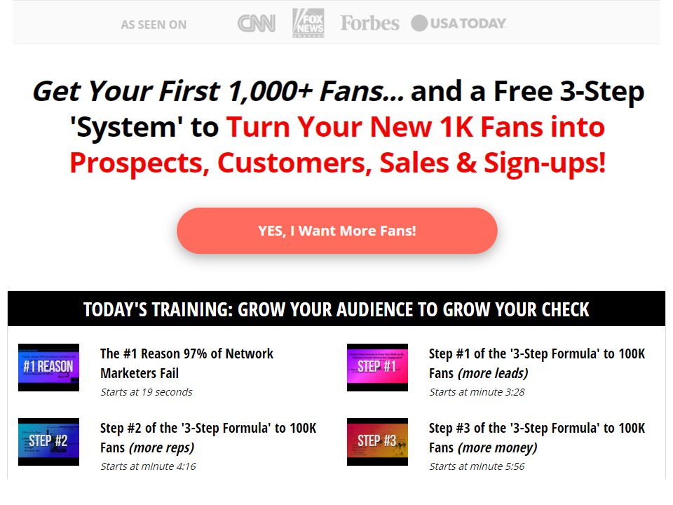 #FacebookAds #marketing 

Get Your First 1,000 Fans to Get More Leads, Recruit More Reps, and Become a Top Earner in YOUR Home Business! WATCH NOW.
bit.ly/2QuDMWa