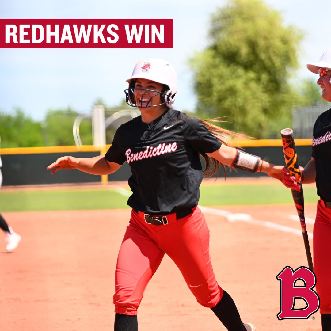 🥎 FINAL: The Redhawks take game two!!

BenU put up 15 runs on 19 hits with big performances from seniors Tia Craig (3/4, 3 RBI) and Shauncey Masaweistewa (2/3, 2 RBI, 5 IP, 5 SO)

Samantha Lawrence powered the offense going 3/3 with 5 RBI. 

#GoRedhawks
