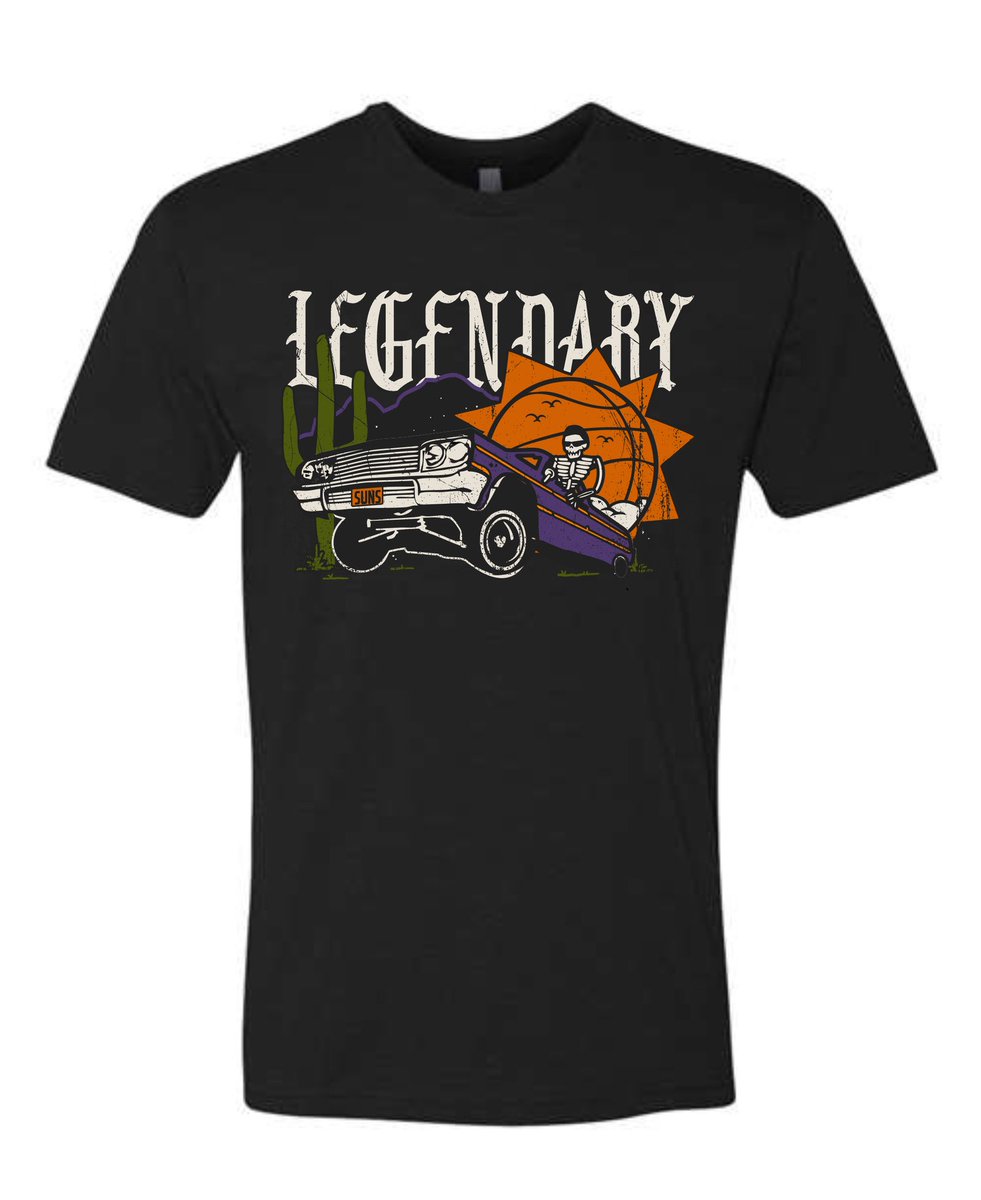 blakekimball's tweet photo. BACK BY POPULAR DEMAND:  we are reissuing the “legendary rider” tee with a new spin.  This one will be ONLINE ONLY.  We won’t have them in the barbershops.  So if you want it.  You will need to order online.  Any predictions for the second round?  https://t.co/FvWOYEfyqY https://t.co/Cu12ht1bNu