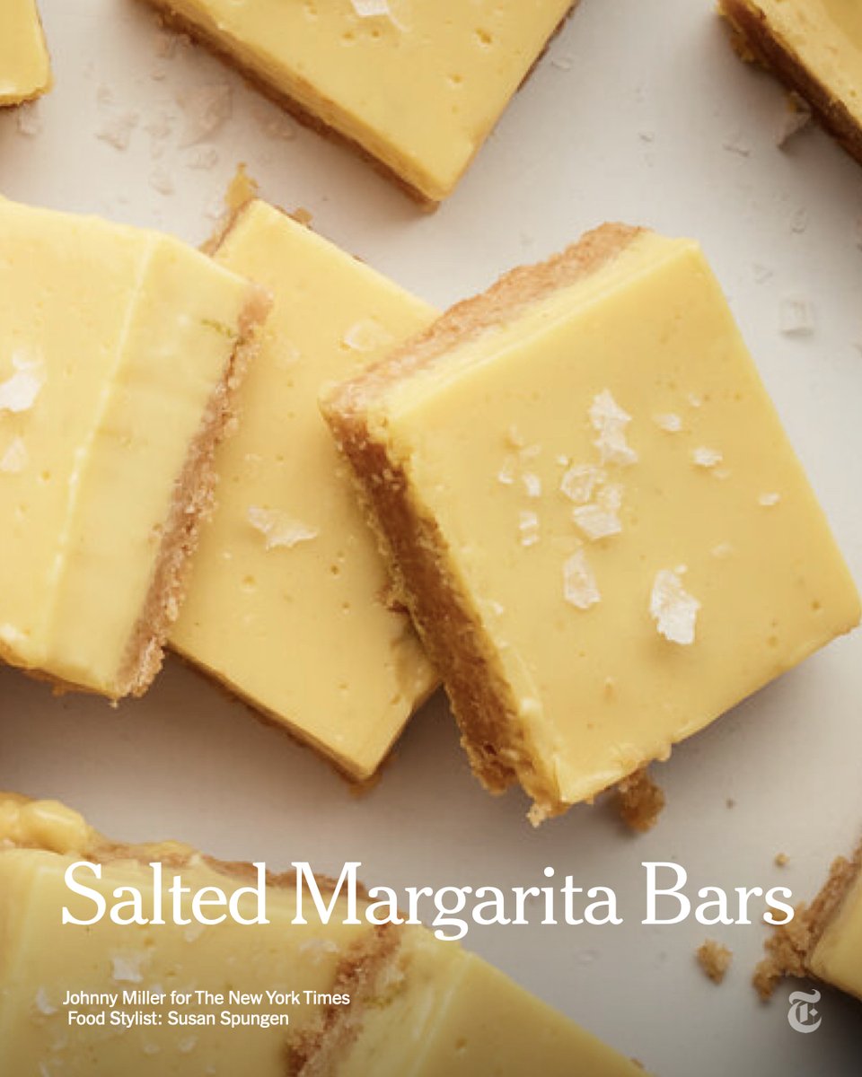 nytimes's tweet photo. Key lime pie’s boozier, saltier cousin: this edible cocktail is an ideal party dessert. https://t.co/QgoyprpK3p https://t.co/PrGMIuMsav